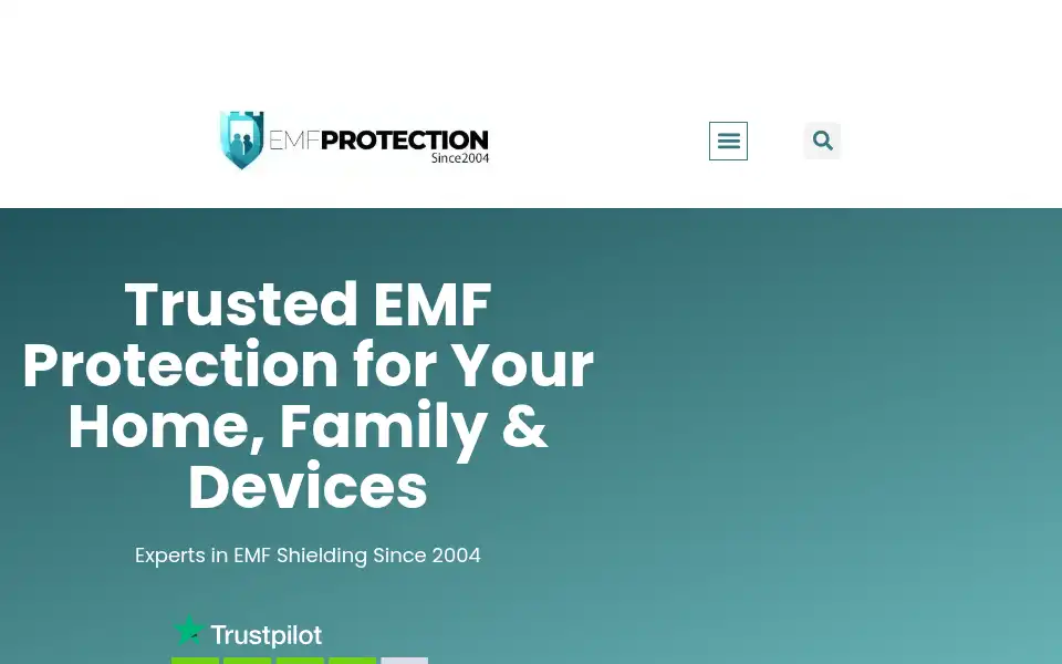 Screenshot of emf-protection.com