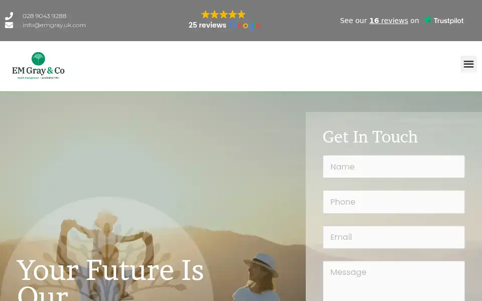 Screenshot of emgray.uk.com