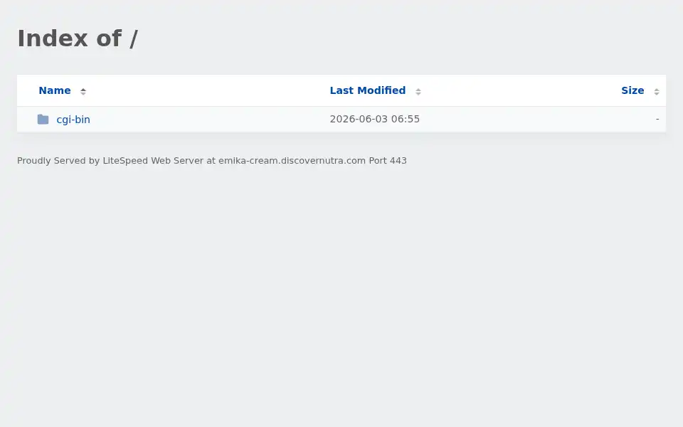 Screenshot of emika-cream.discovernutra.com