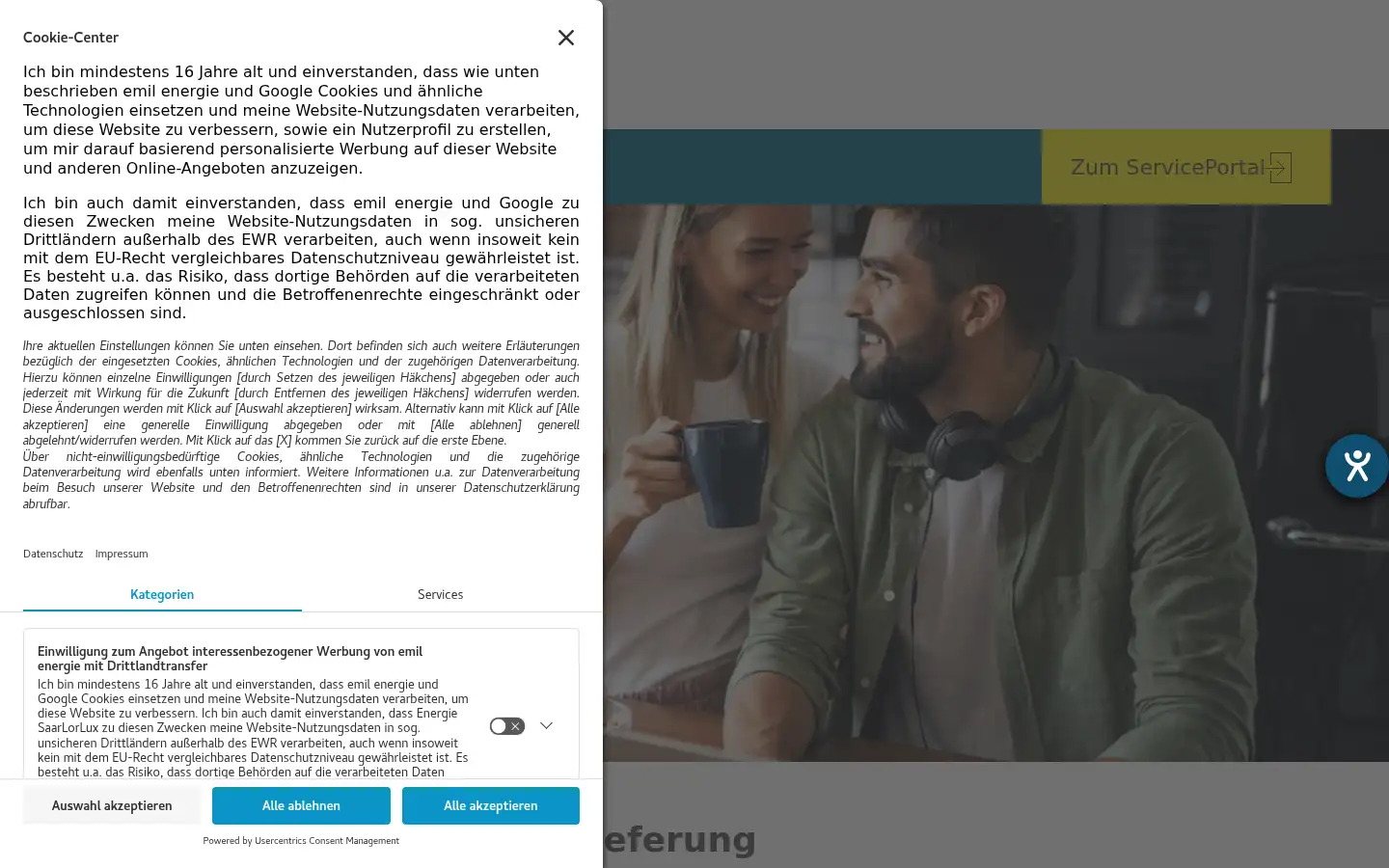Screenshot of emil-energie.de