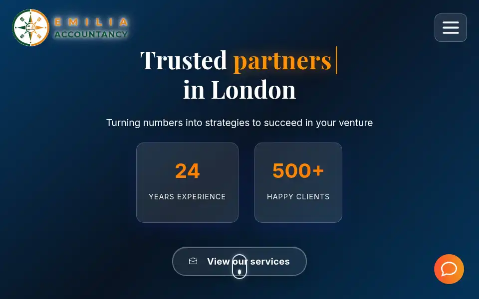 Screenshot of emiliaaccountancy.uk