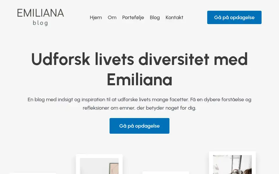 Screenshot of emiliana.dk