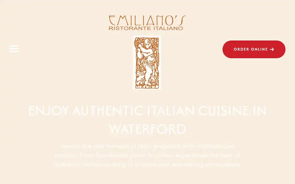 Screenshot of emilianos.ie