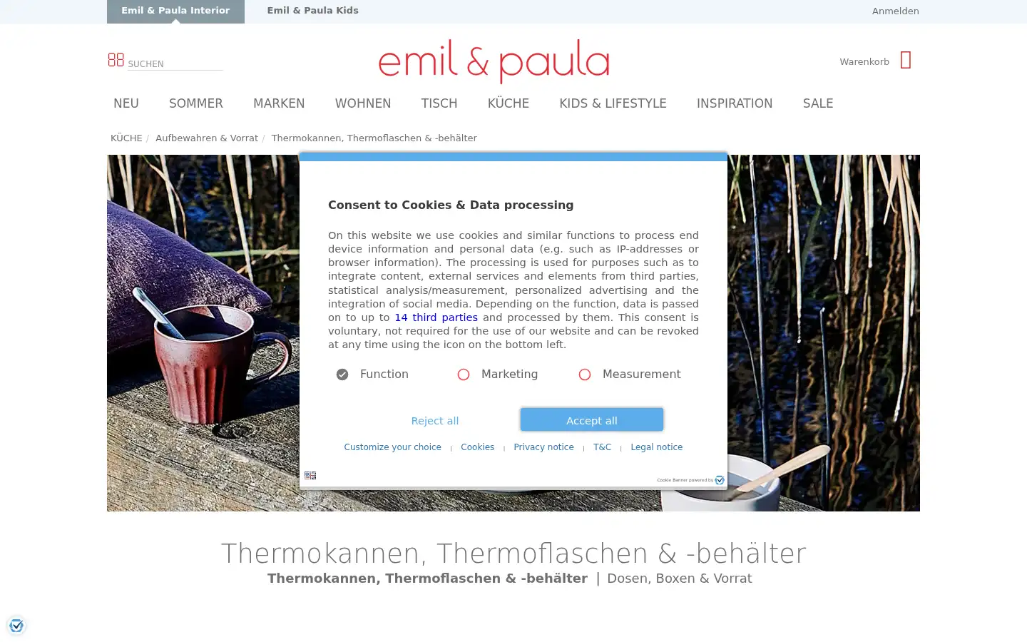 Screenshot of emilundpaula.de