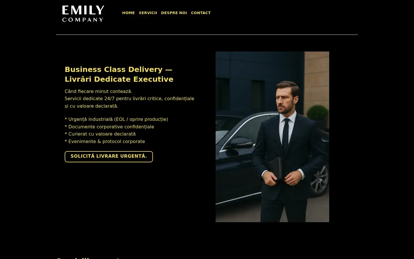 Screenshot of emilycompany.com