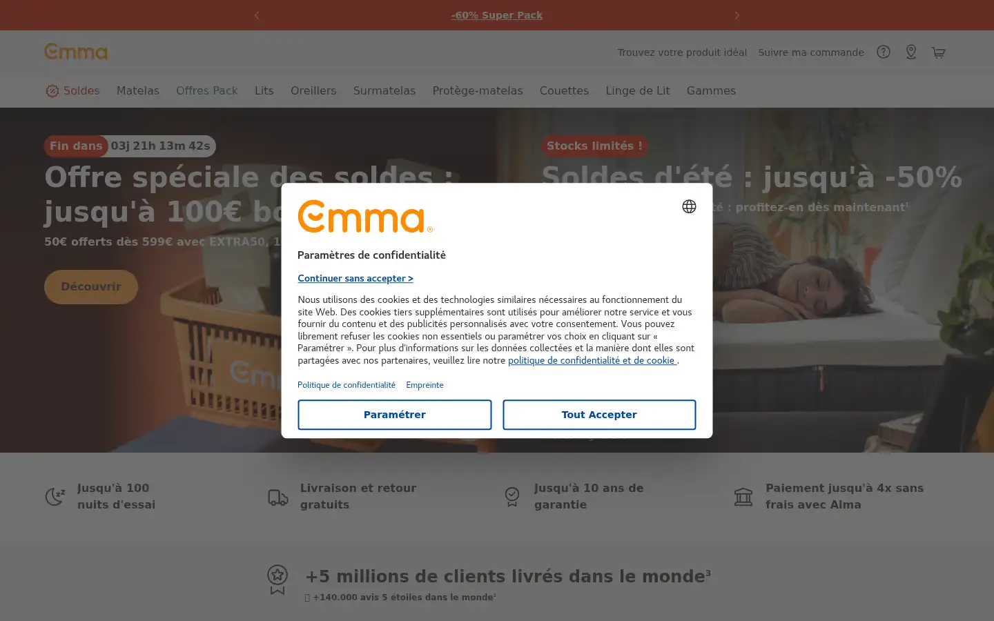 Screenshot of emma.fr