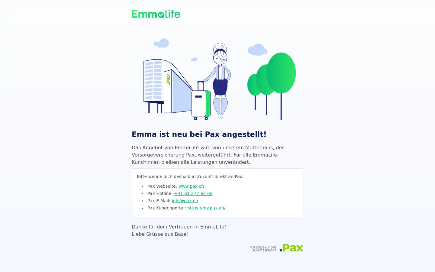 Screenshot of emmalife.ch