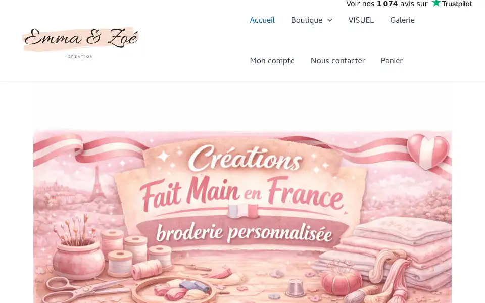 Screenshot of emmazoe-creation.fr
