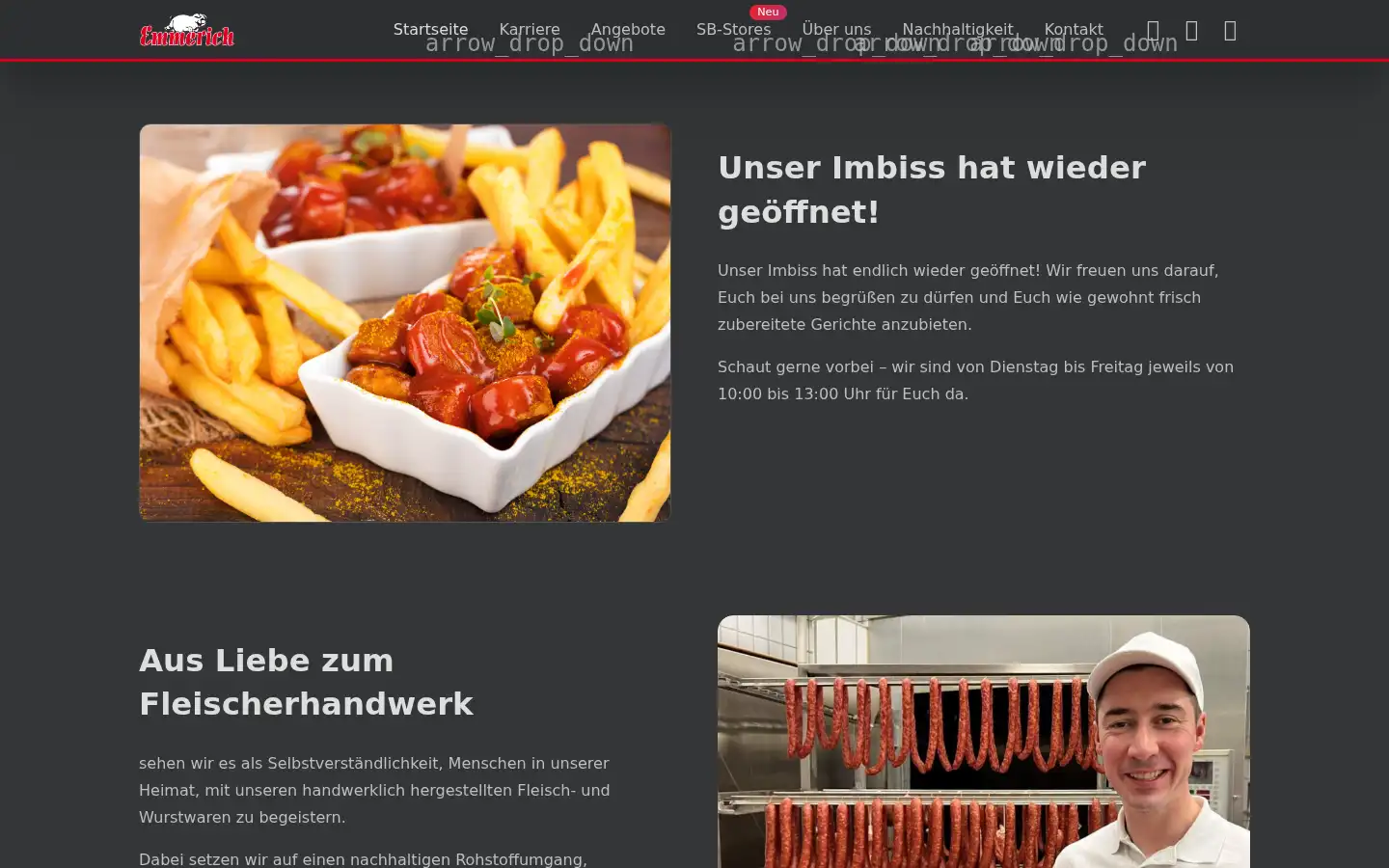 Screenshot of emmerich-fleischerei.de