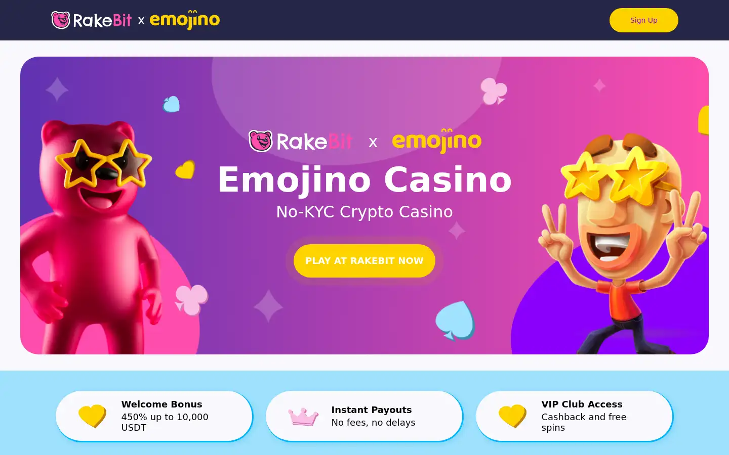 Screenshot of emojino.com