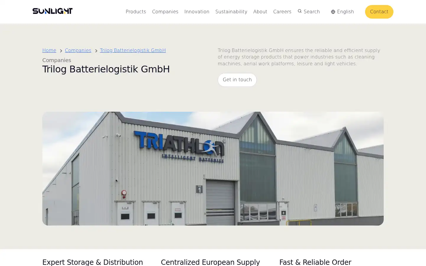 Screenshot of empa-innotec.de