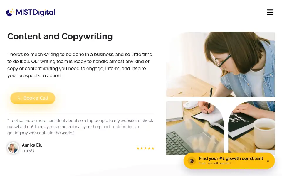 Screenshot of emphatic.co