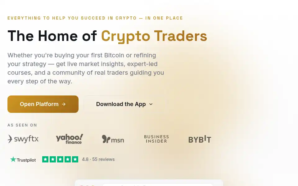 Screenshot of empirecryptotrading.com