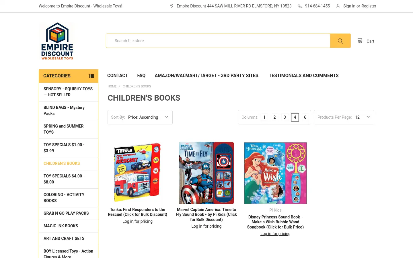 Screenshot of empirediscount.net