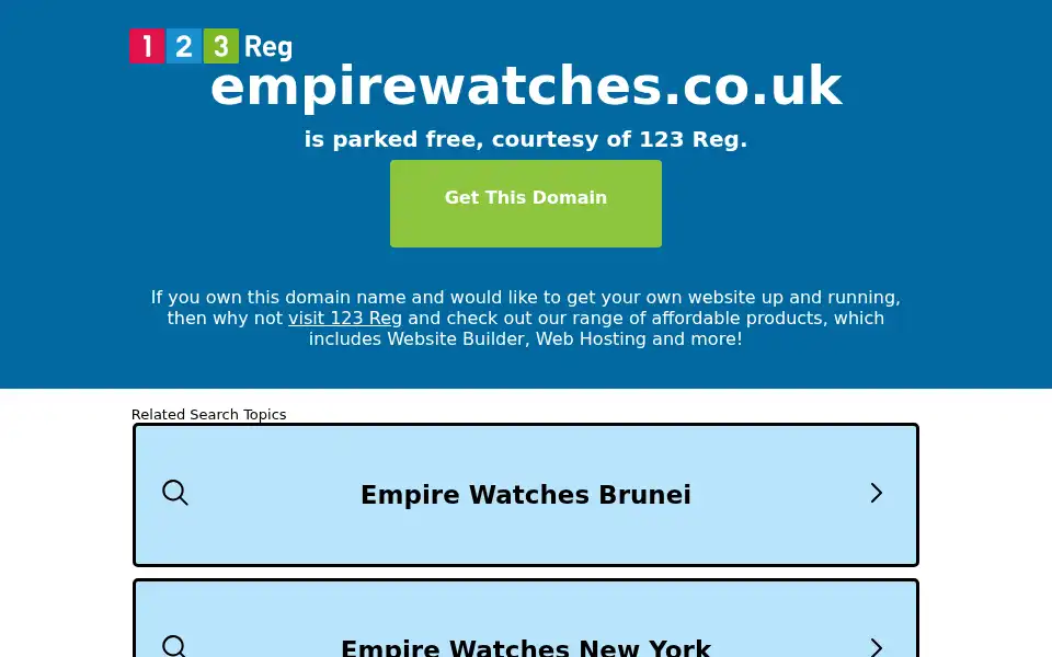 Screenshot of empirewatches.co.uk
