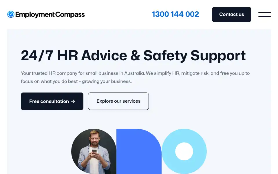 Screenshot of employmentcompass.com.au