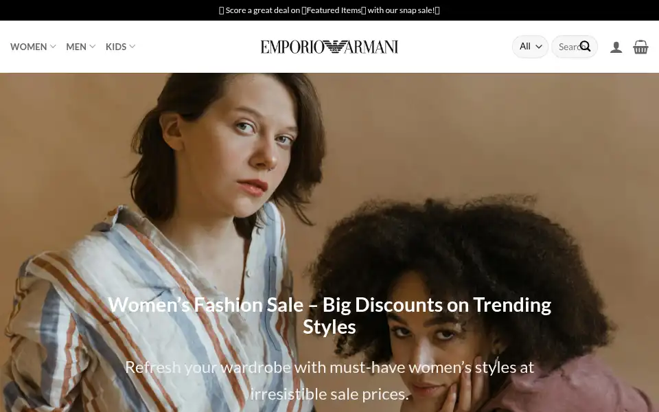 Screenshot of emporiarmani.com