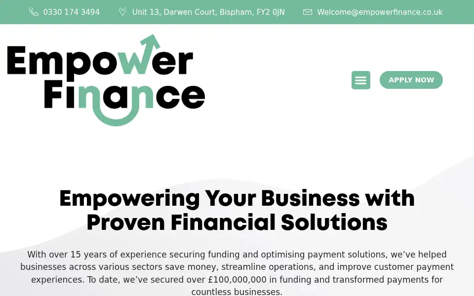 Screenshot of empowerfinance.co.uk