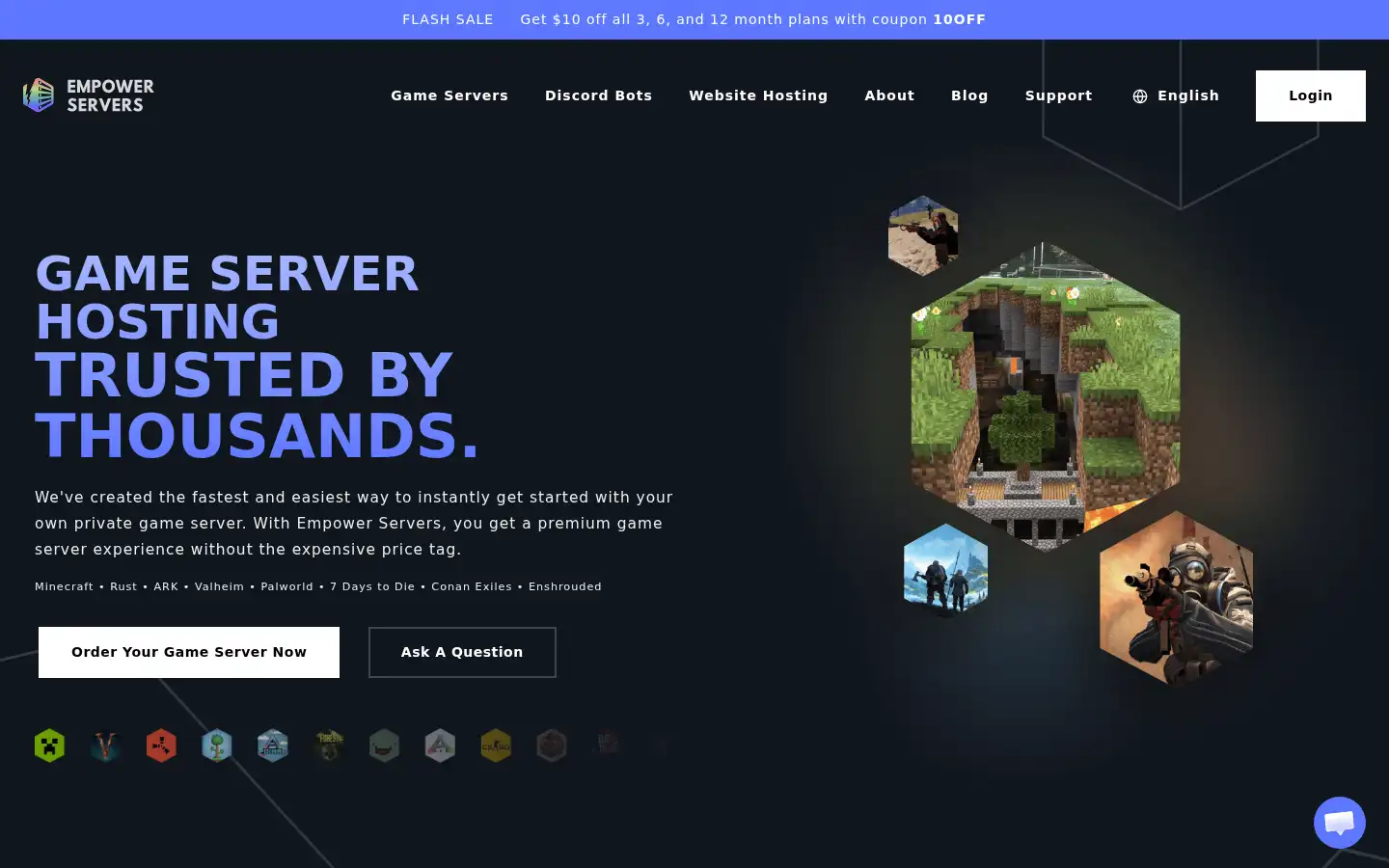 Screenshot of empowerservers.com