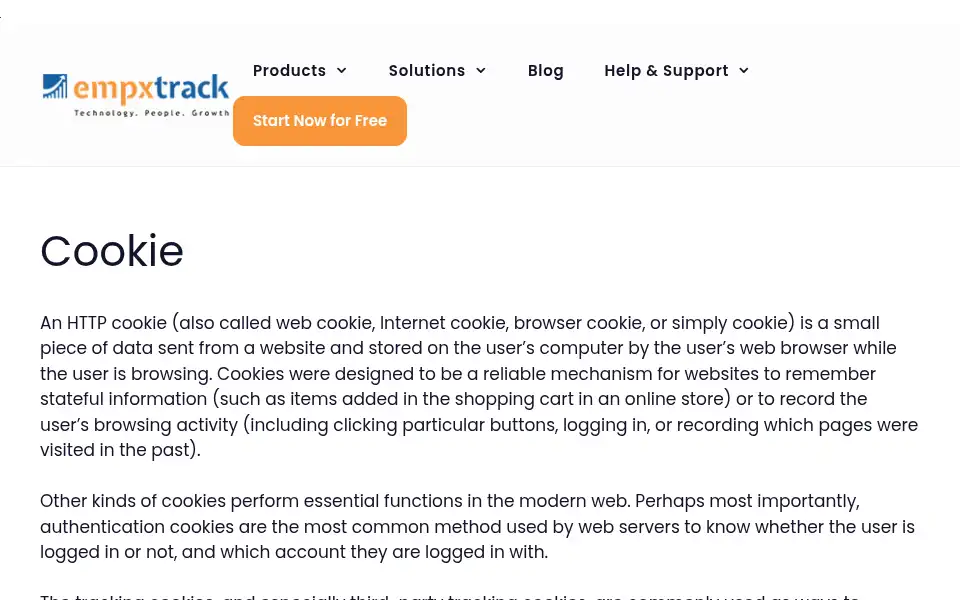 Screenshot of empxtrack.com
