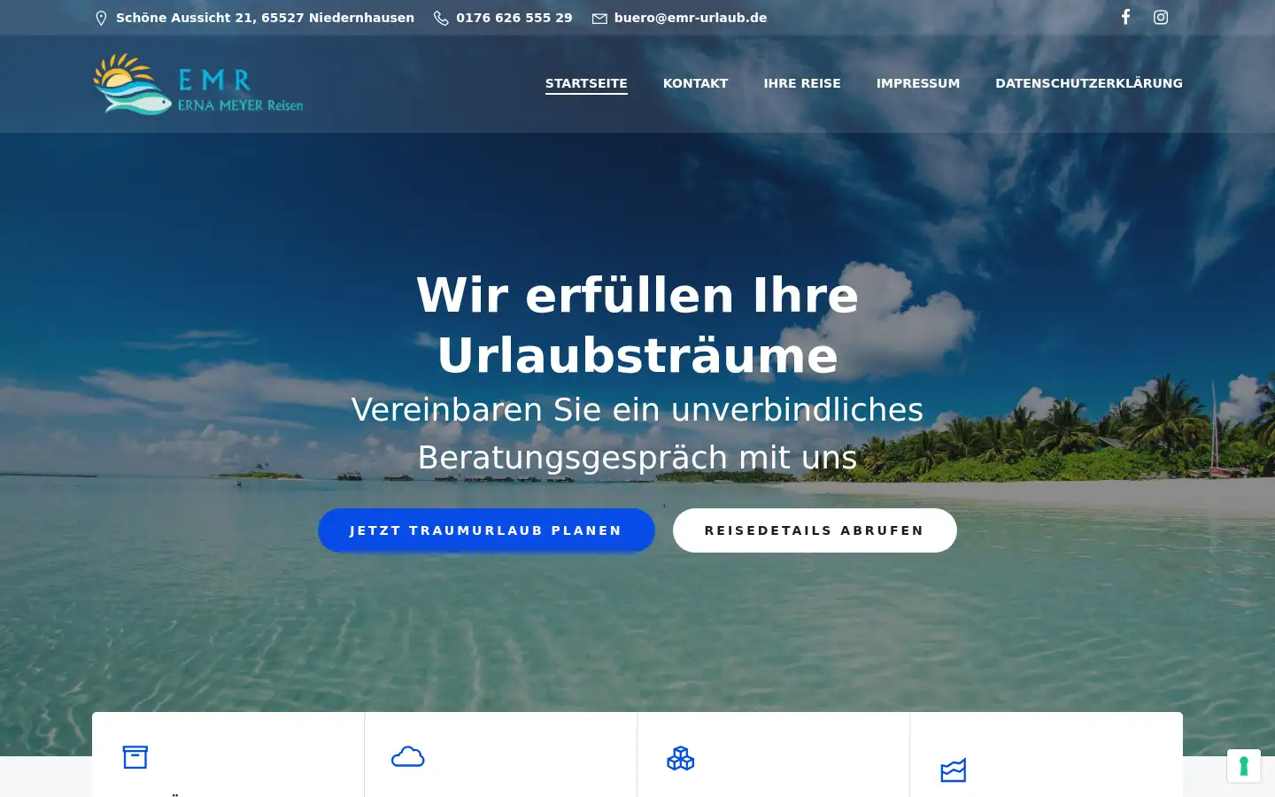 Screenshot of emr-urlaub.de