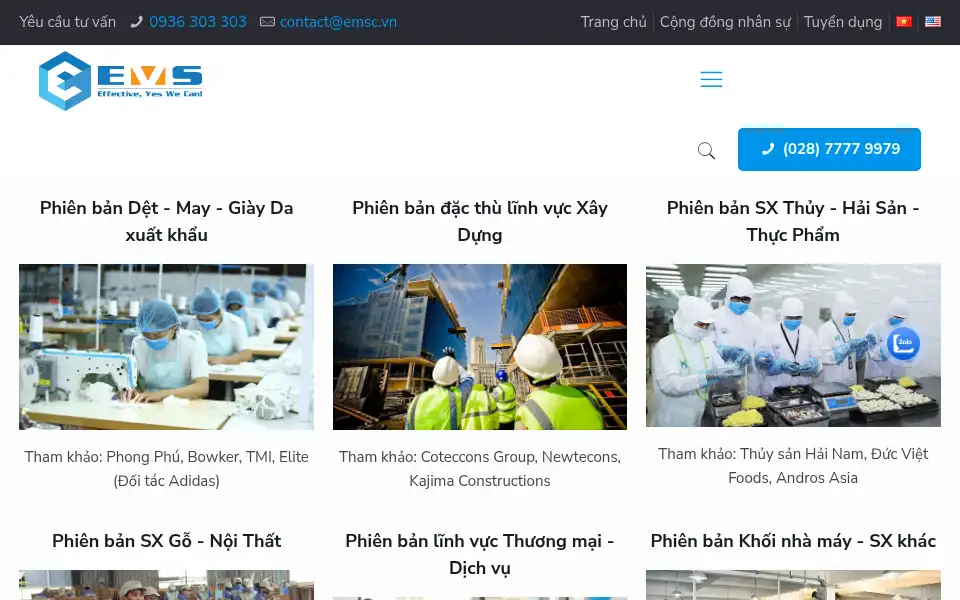 Screenshot of emsc.vn