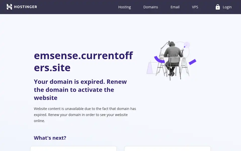 Screenshot of emsense.currentoffers.site
