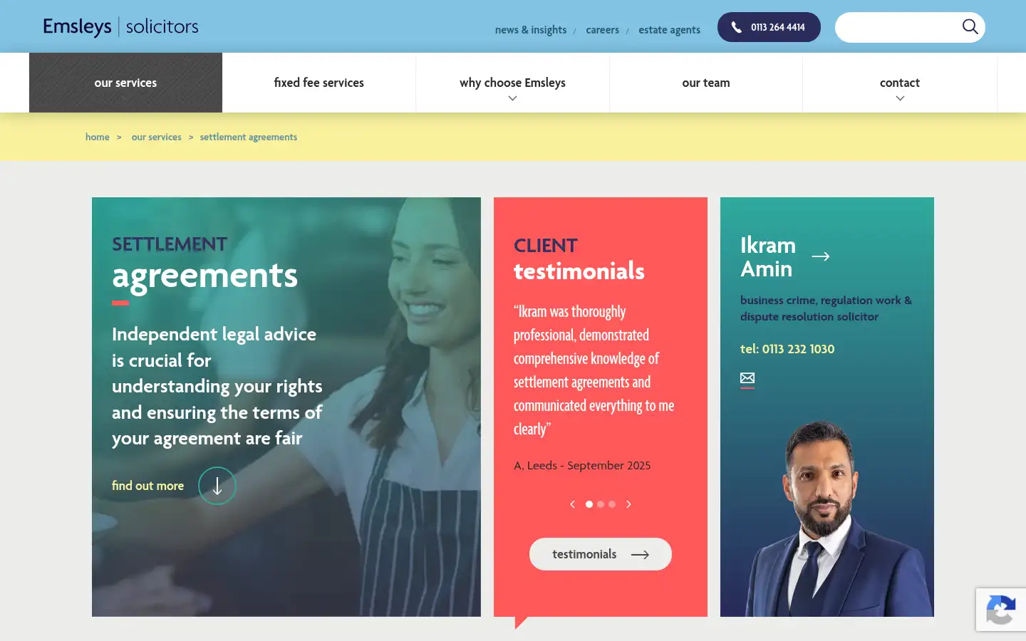 Screenshot of emsleys.co.uk