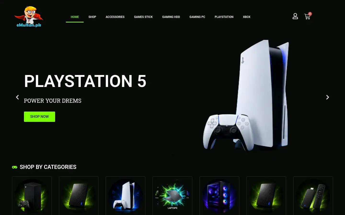 Screenshot of emultan.pk