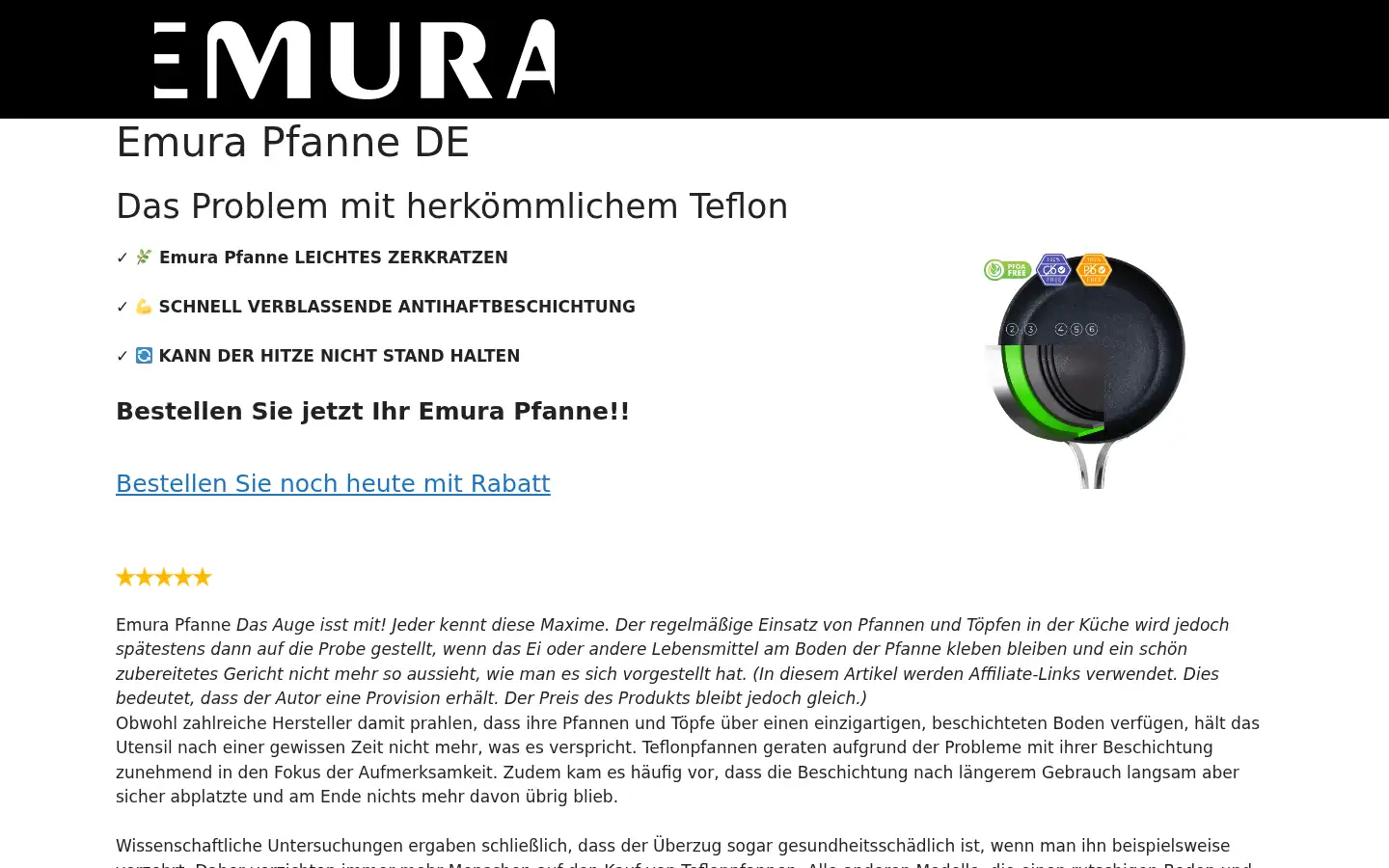 Screenshot of emurapfanne.net