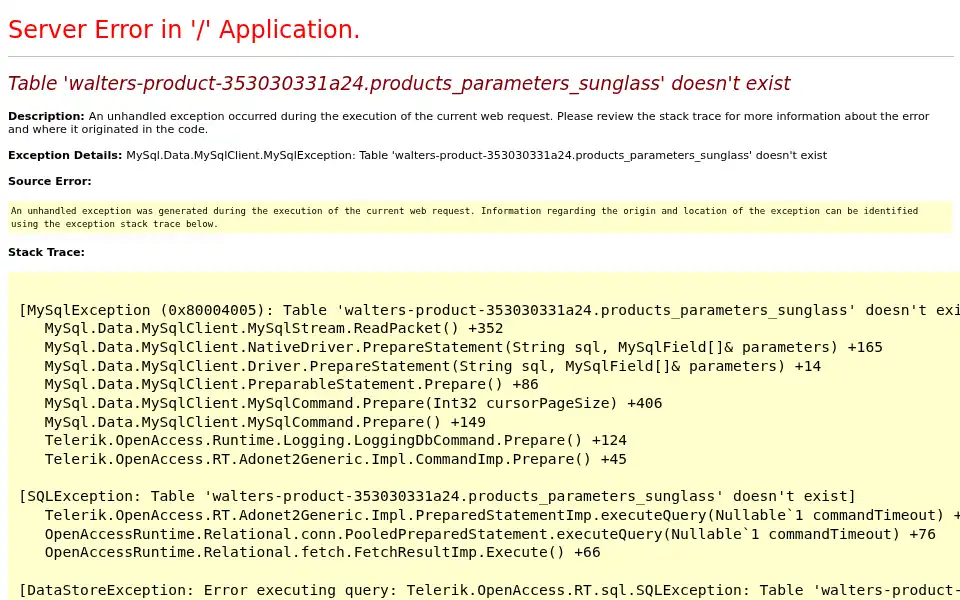 Screenshot of en-gb.walters-opticians.com