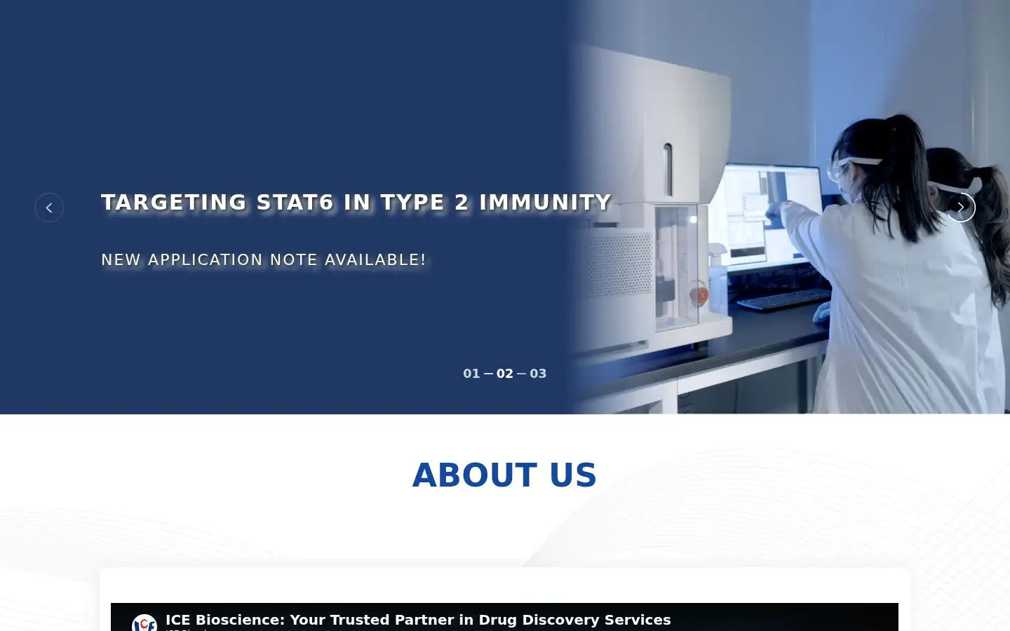 Screenshot of en.ice-biosci.com