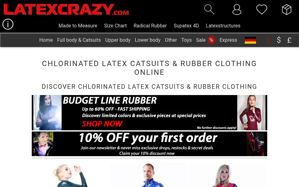 Screenshot of en.latexcrazy.com