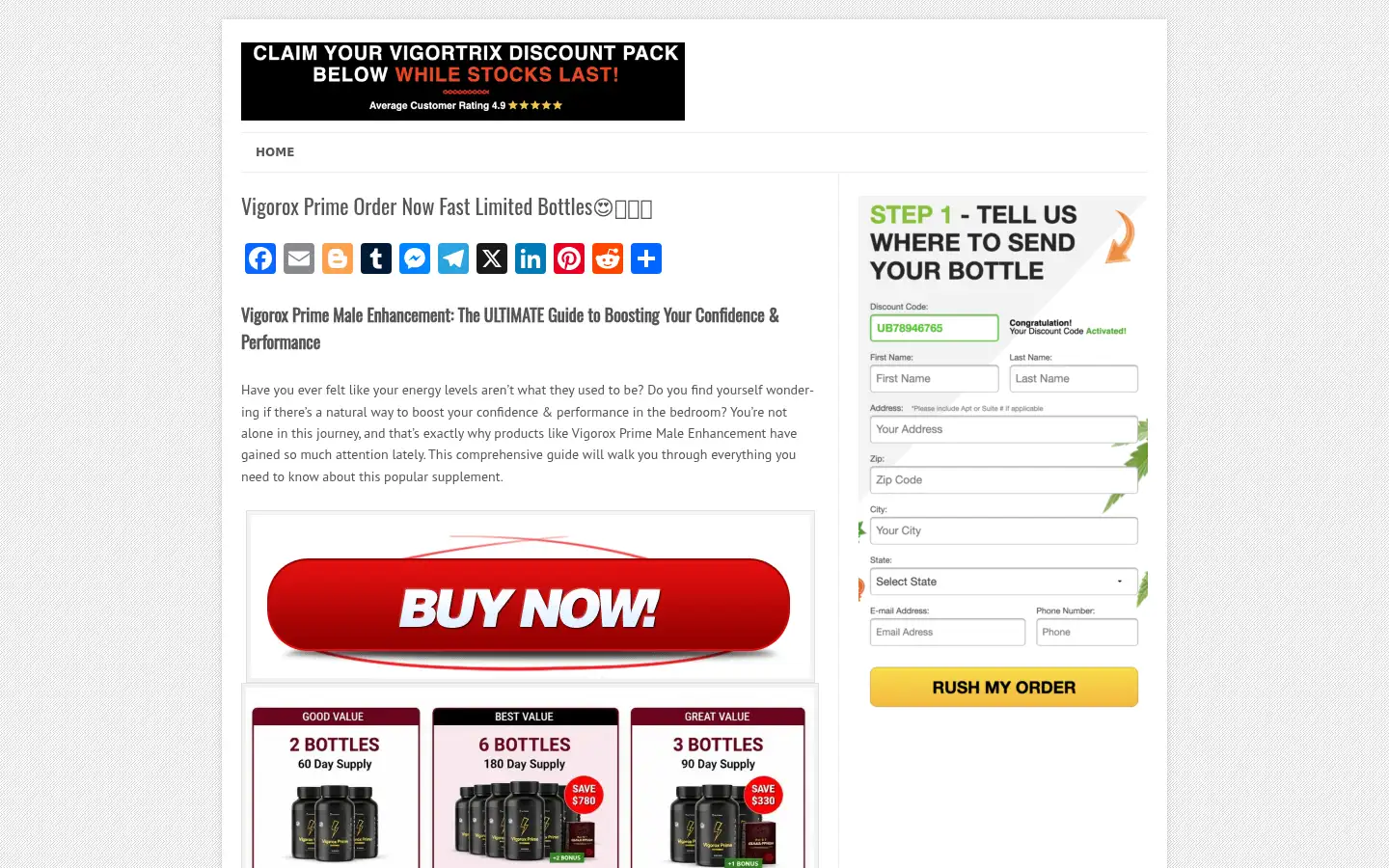 Screenshot of en-vigoroxprime.com