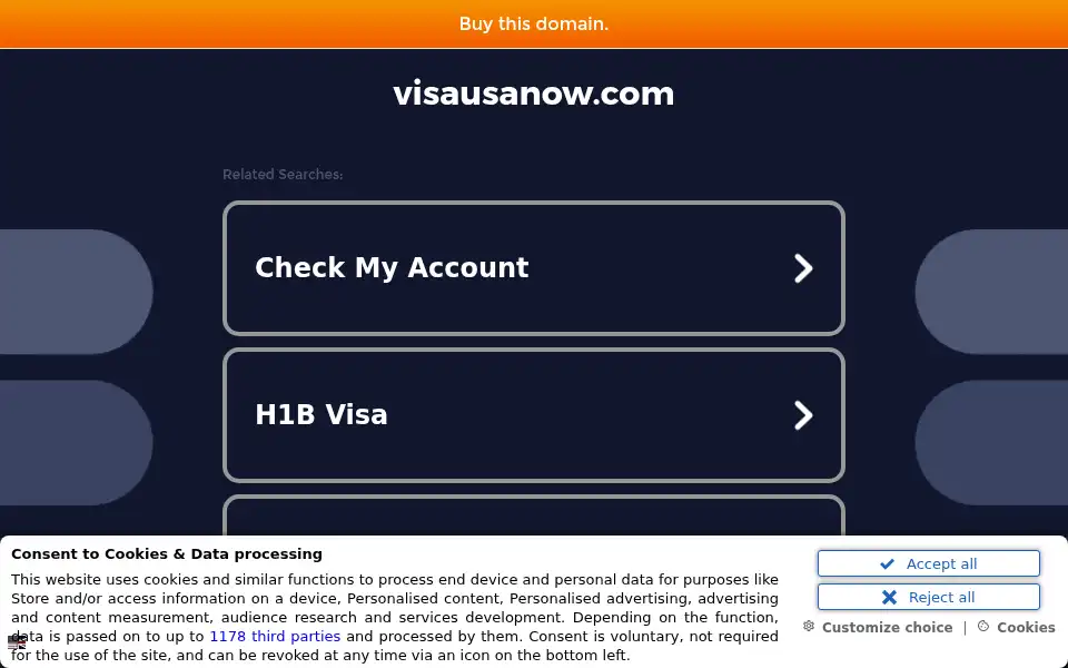 Screenshot of en.visausanow.com