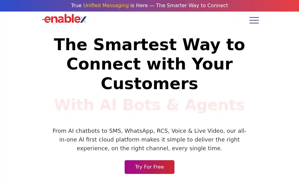Screenshot of enablex.io