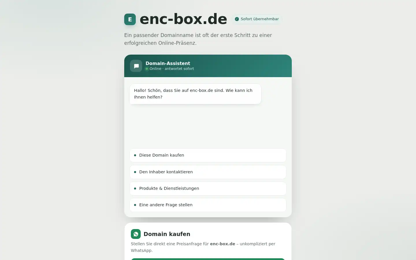 Screenshot of enc-box.de