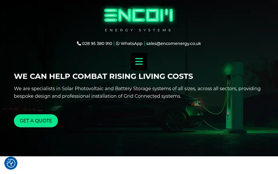 Screenshot of encomenergy.co.uk