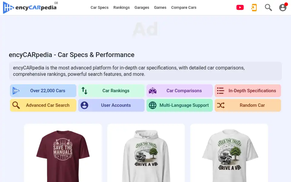 Screenshot of encycarpedia.com