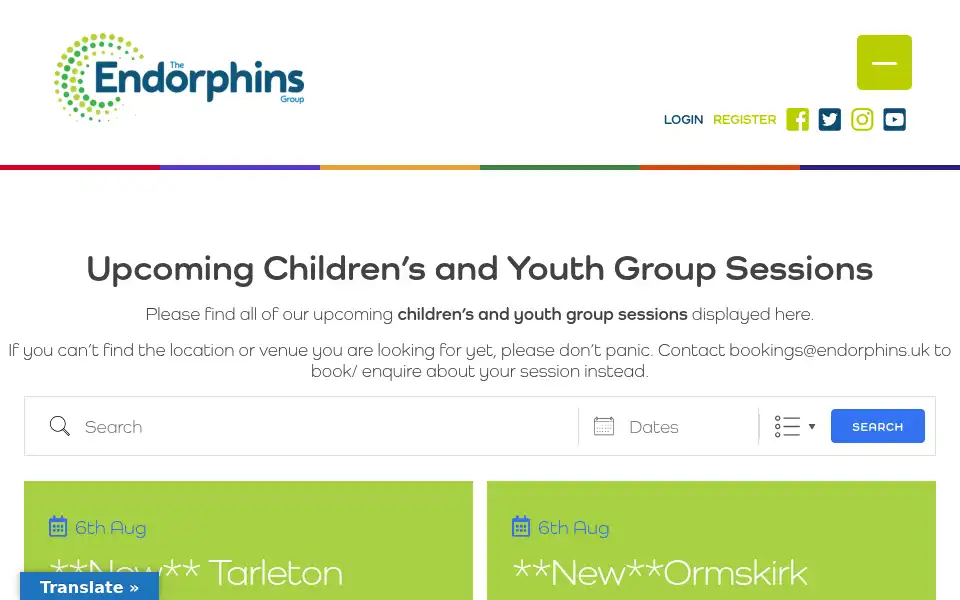 Screenshot of endorphins.uk
