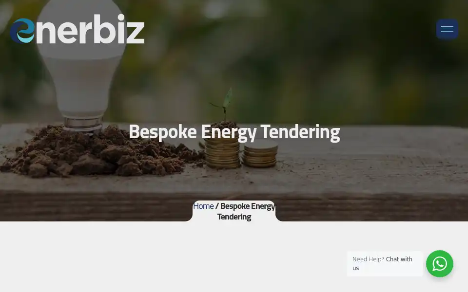 Screenshot of enerbiz.co.uk