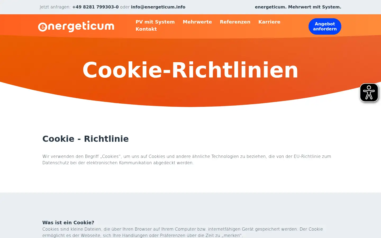 Screenshot of energeticum.info