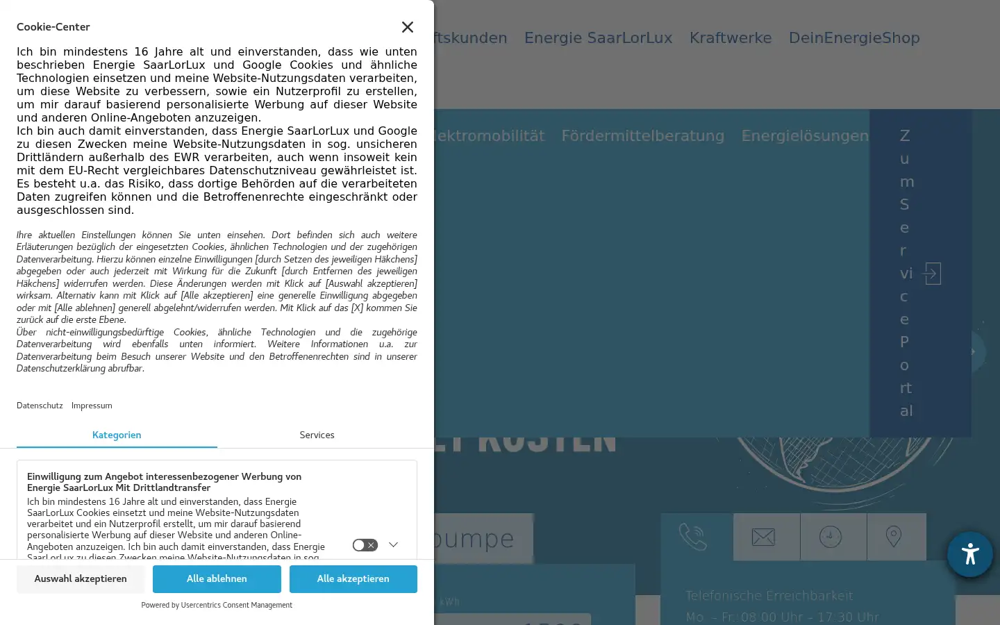 Screenshot of energie-saarlorlux.com