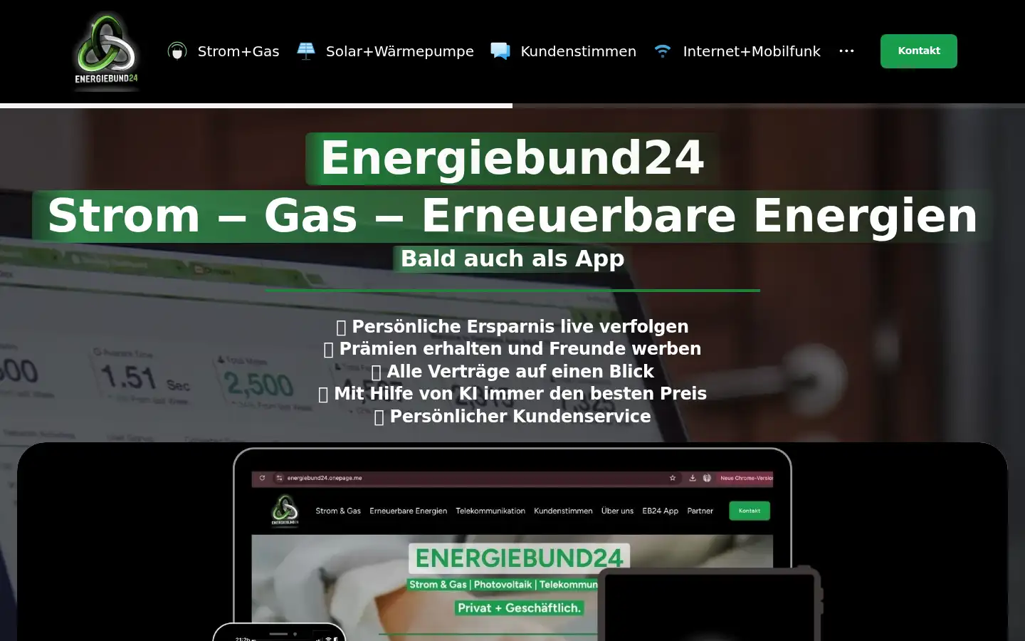 Screenshot of energiebund24.de