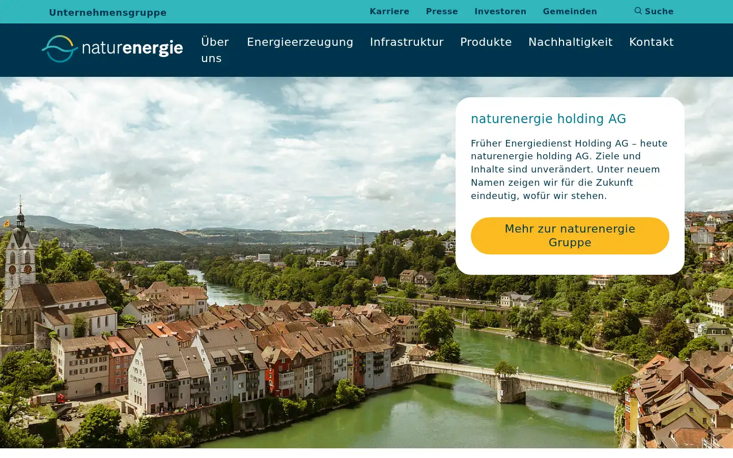 Screenshot of energiedienst.de