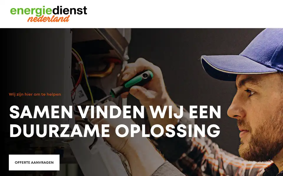 Screenshot of energiedienstnederland.nl