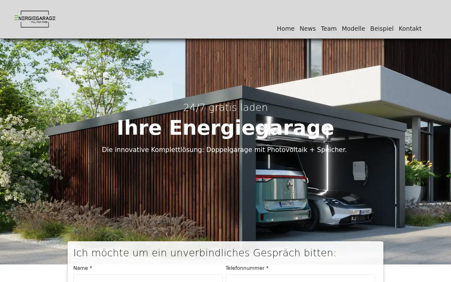 Screenshot of energiegarage.com