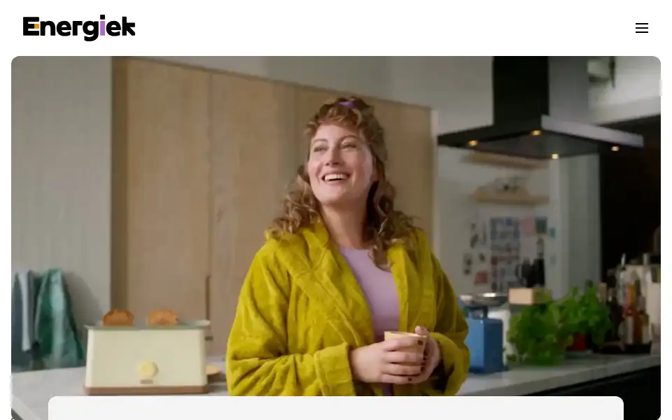 Screenshot of energiek.nl