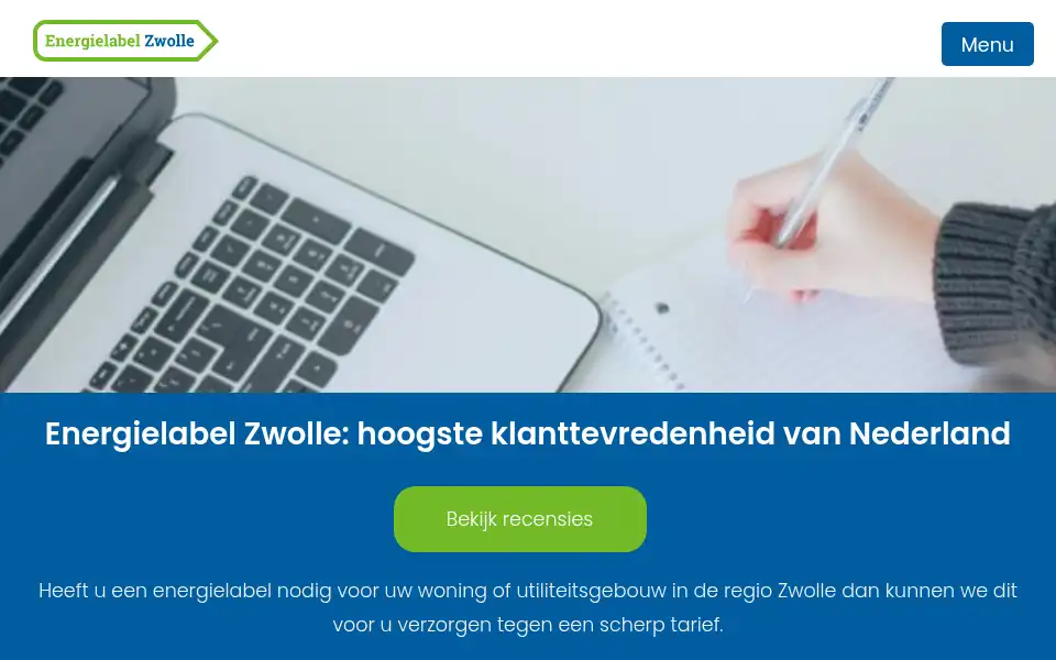 Screenshot of energielabel-zwolle.nl