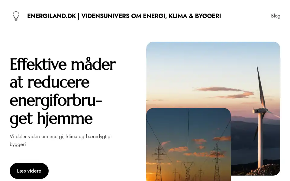 Screenshot of energiland.dk
